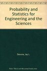 Buchcover Probability and Statistics for Engineering and the Sciences