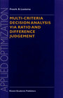 Buchcover Multi-Criteria Decision Analysis via Ratio and Difference Judgement