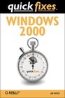 Buchcover Windows 2000 Quick Fixes