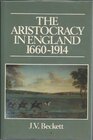 Buchcover The Aristocracy in England, 1660-1914