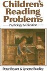 Buchcover Childrens Reading Problems. Peter Bryant