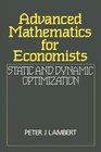 Buchcover Advanced Mathematics for Economics. Lambert