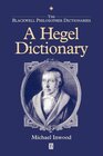 Buchcover Hegel Dictionary. Michael Inwood
