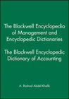 Buchcover The Blackwell Encyclopedia of Management and Encyclopedic Dictionaries, The Blackwell Encyclopedic Dictionary of Account
