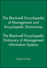 Buchcover The Blackwell Encyclopedia of Management and Encyclopedic Dictionaries, The Blackwell Encyclopedic Dictionary of Managem