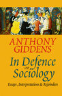 Buchcover In Defence of Sociology