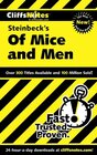 Buchcover CliffsNotes on Steinbeck's Of Mice and Men