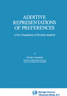 Buchcover Additive Representations of Preferences