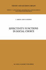 Buchcover Effectivity Functions in Social Choice