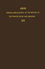 Buchcover ABHB Annual Bibliography of the History of the Printed Book and Libraries