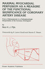 Buchcover Maximal Myocardial Perfusion as a Measure of the Functional Significance of Coronary Artery Disease