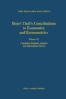 Buchcover Henri Theil’s Contributions to Economics and Econometrics