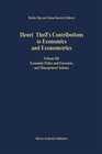 Buchcover Henri Theil’s Contributions to Economics and Econometrics