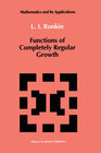 Buchcover Functions of Completely Regular Growth