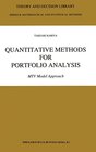Buchcover Quantitative Methods for Portfolio Analysis: MTV Model Approach (Theory and Decision Library B)