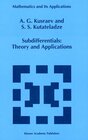 Buchcover Subdifferentials: Theory and Applications