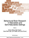 Buchcover Behavioural Brain Research in Naturalistic and Semi-Naturalistic Settings