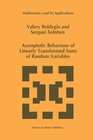 Buchcover Asymptotic Behaviour of Linearly Transformed Sums of Random Variables