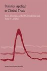 Buchcover Statistics Applied to Clinical Trials