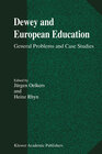 Buchcover Dewey and European Education