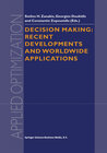 Buchcover Decision Making: Recent Developments and Worldwide Applications