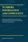 Buchcover Numbers, Information and Complexity