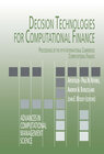Buchcover Decision Technologies for Computational Finance