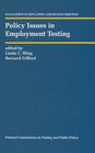 Buchcover Policy Issues in Employment Testing