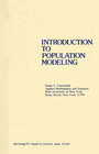 Buchcover Introduction to Population Modeling