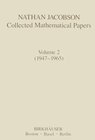 Buchcover Nathan Jacobson Collected Mathematical Papers