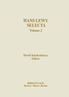 Buchcover Hans Lewy Selecta