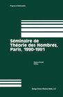 Buchcover Séminaire de Théorie des Nombres, Paris, 1990–91