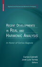 Buchcover Recent Developments in Real and Harmonic Analysis