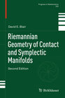 Buchcover Riemannian Geometry of Contact and Symplectic Manifolds
