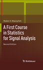 Buchcover A First Course in Statistics for Signal Analysis