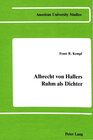 Buchcover Albrecht von Hallers Ruhm als Dichter