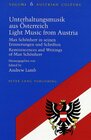 Buchcover Unterhaltungsmusik aus Österreich- Light Music from Austria