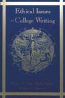 Buchcover Ethical Issues in College Writing