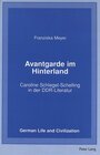 Buchcover Avantgarde im Hinterland