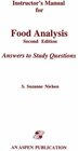 Buchcover Instructor’s Manual for Food Analysis: Second Edition