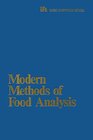 Buchcover Modern Methods of Food Analysis (Ift Basic Symposium Series)