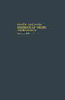Buchcover Higher Education: Handbook of Theory and Research