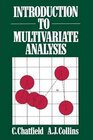 Buchcover INTRODUCTION TO MULTIVARIATE ANALYSIS
