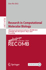 Buchcover Research in Computational Molecular Biology