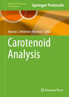 Buchcover Carotenoid Analysis