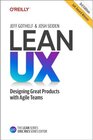 Buchcover Lean UX. Jeff Gothelf, Josh Seiden