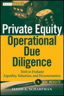 Buchcover Private Equity Operational Due Diligence