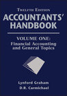 Buchcover Accountants' Handbook, Volume One, Financial Accounting and General Topics