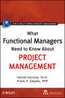 Buchcover What Functional Managers Need to Know About Project Management