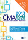 Buchcover Wiley CMA Exam Review 2013 Online Intensive Review + Test Bank